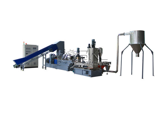 Clean Offcut 90KW خط تحبيب البلاستيك LDPE Film PET Flakes Pelletizing Line